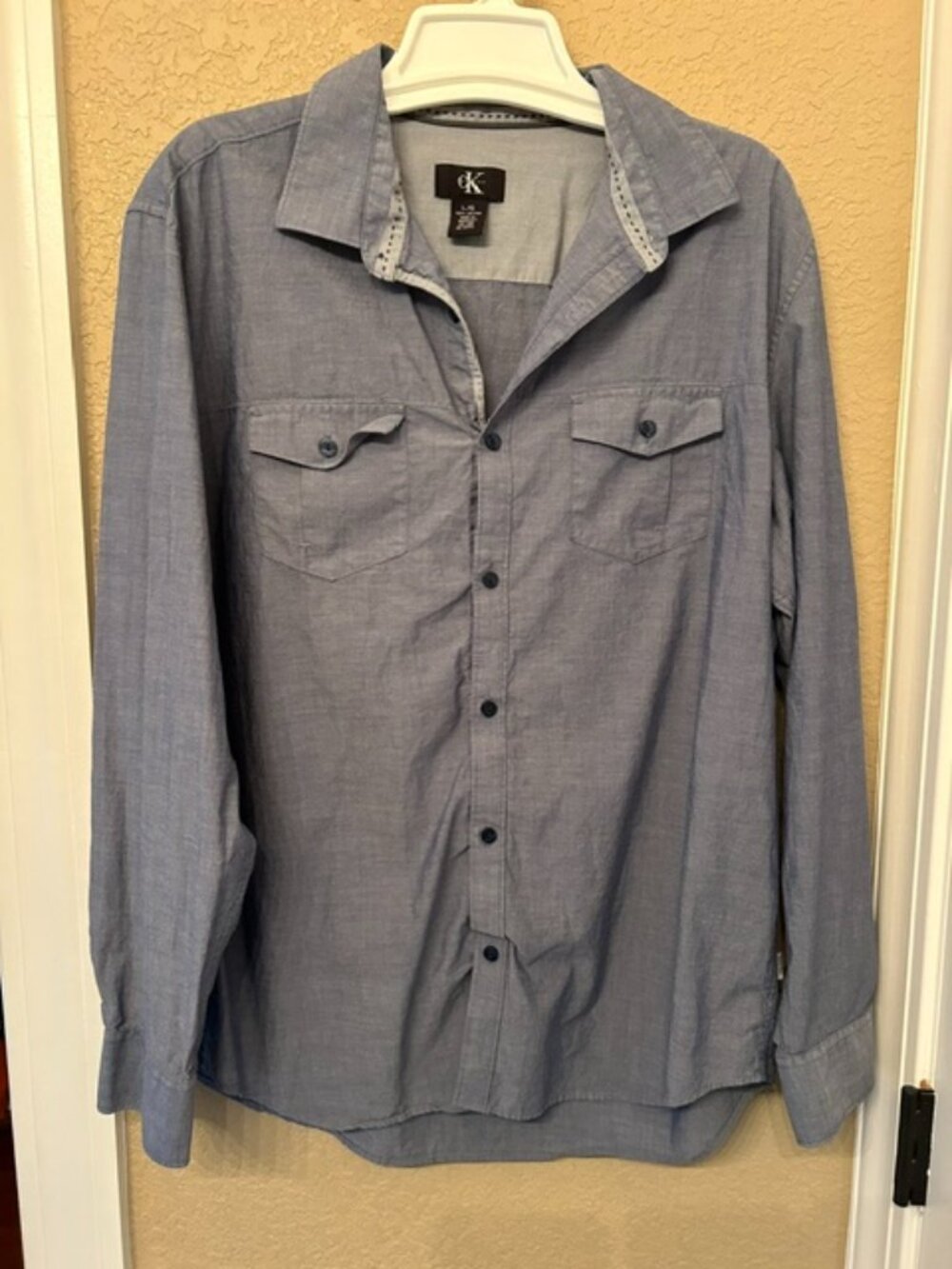 Men’s Calvin Klein Long Sleeve Button Up Shirt